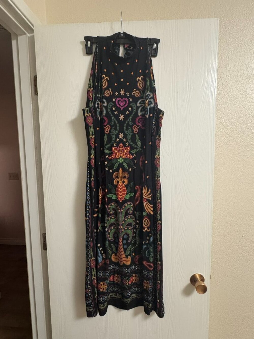 FARM RIO Beleza Tropical Ribbed Midi Dress - Picture 2 of 2